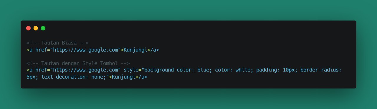 Tautan di html